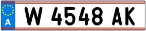 Truck License Plate